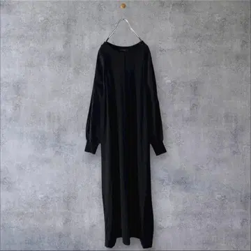 새상품급 쉽스 직물 콤비 니트 원피스 BK