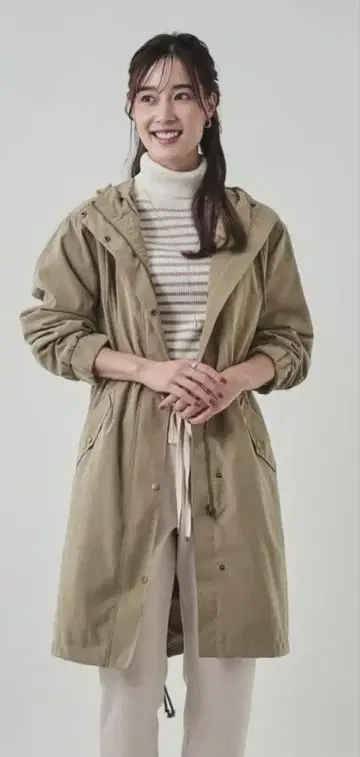 밀리터리 후드 코트