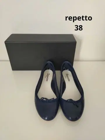 레페토 러버 플랫슈즈 38 네이비