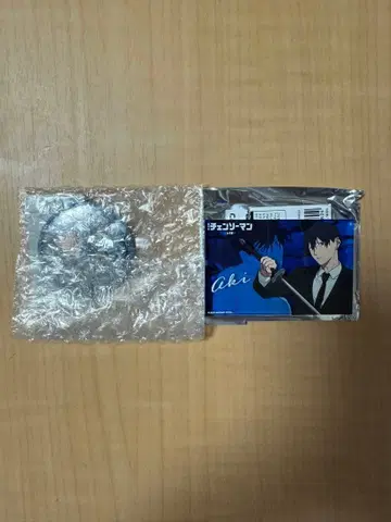 극장판 체인소 맨 레제편 테레동 본점 아크릴 블록 캔뱃지 아키