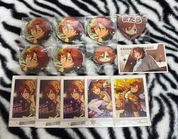 앙스타 미케지마 마다라 캔뱃지 앞머리 클립 데코 스티커 파샤코레 세트