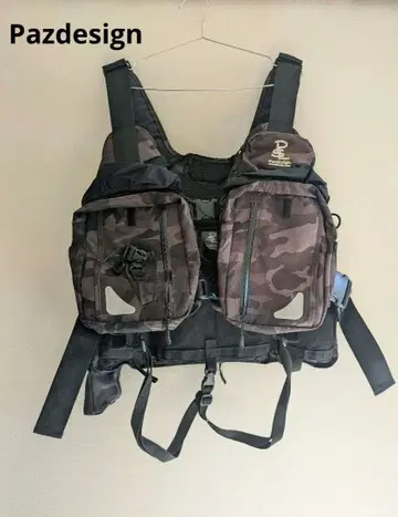 Pazdesign 카모플라쥬 낚시용 조끼 파즈디자인