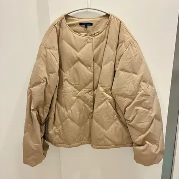 소매 개더 [ 다운 자켓 ] 베이지