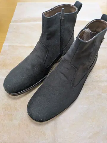 GORE-TEX 블랙 스웨이드 사이드 고어 부츠