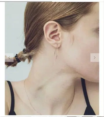 [ 미사용 새상품 ] ete K10 아메리칸 귀걸이 핑크 골드