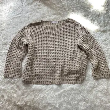 새상품급 블록 니트 풀오버 BABYLONE 바빌론 큼직한 니트