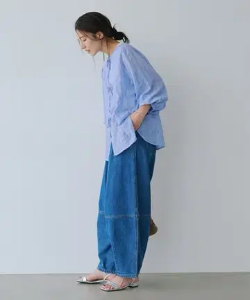 studio.clip 하이웨스트 데님 팬츠