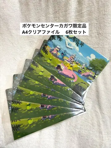 A4 클리어 파일 포켓몬 야돈 포켓몬 센터 카가와 한정품 카가와 한정
