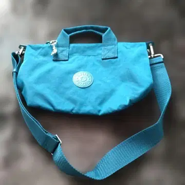 키플링 숄더 핸드백 블루 계열 키링 포함 2way 새상품급