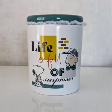 [ 미사용 새상품 ] PEANUTS 스누피 캐니스터