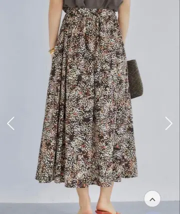 [ LUXE ] 도트 퍼레이드 무늬 플레어 스커트