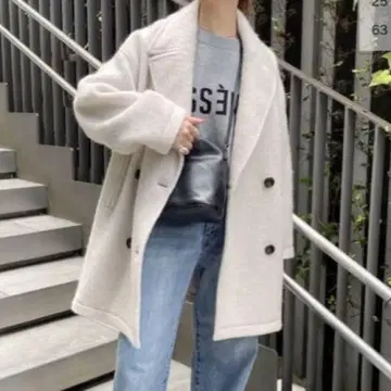 [새상품급] 스픽 앤 스팬 미들 샤기 코트 Spick&Span