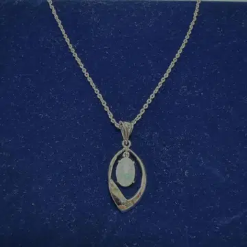 [ 새상품급 ] 오팔 실버 목걸이