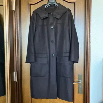 cividini 울, 캐시미어 후드 코트