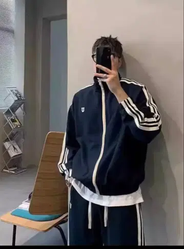 [XL] 남성용 네이비 저지 상의 한국