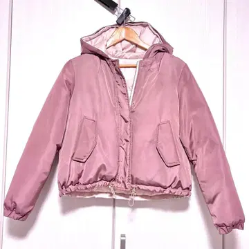 질 바이 질 스튜어트 후드 부착 다운 자켓 리버서블 S