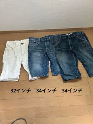 EDWIN 하프 팬츠 3세트