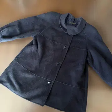 레리안 다크 네이비 울 코트