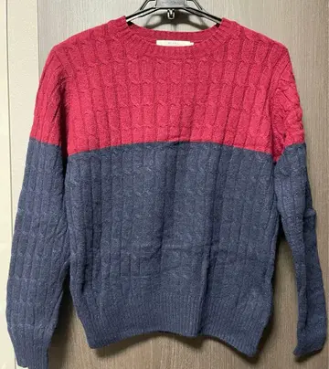 BEAMS LIGHTS 케이블 짜임 스웨터 S