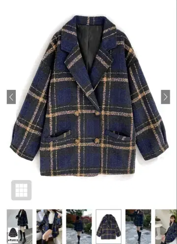 GRL 체크 무늬 트위드 숏코트 snk978