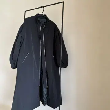 spick and span 충전솜 볼륨 슬리브 롱 코트 38