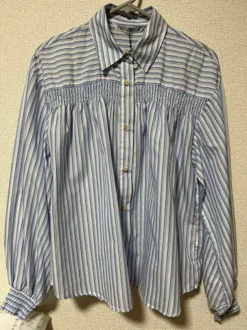 [ 새상품 ] ZARA 스트라이프 긴팔 셔츠 XS