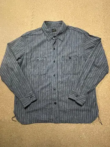 텐더 로인 스트라이프 샴브레이 셔츠 XL 사이즈