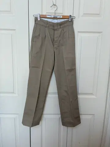 빈티지 70's Dickies 투 턱 워크 팬츠 베이지 W26