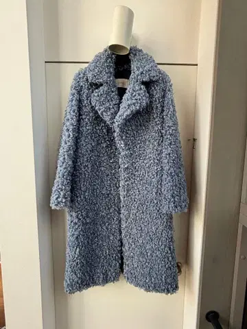 미사용 LEMONPLET 인조 모피 롱 코트