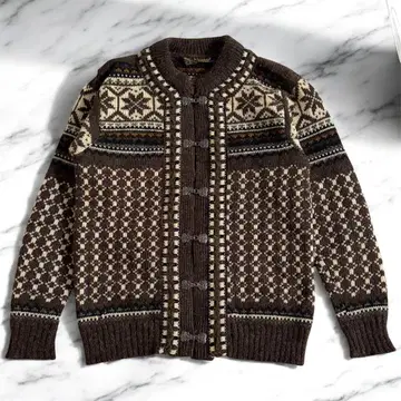 레어 70s 노르웨이산 로리안 니트 가디건 노르딕
