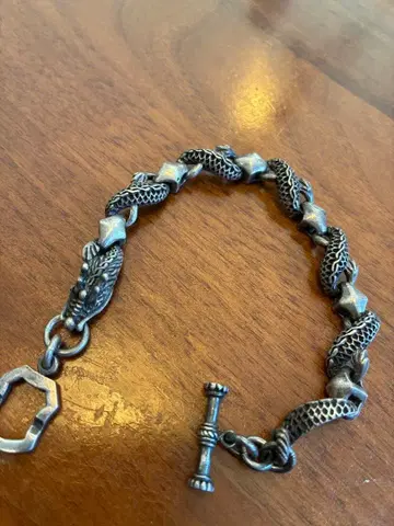 실버 925 드래곤 모티브 팔찌