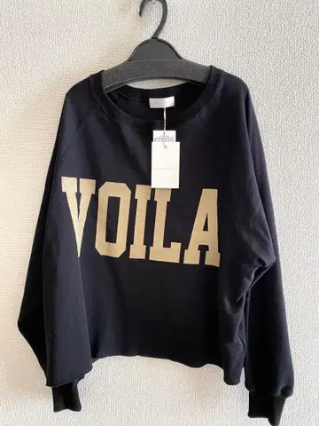 RIVE DROITE 와이드 로고 컷오프 맨투맨 블랙