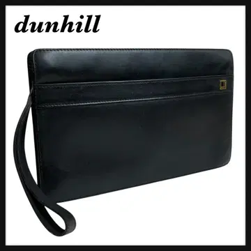 Dunhill 던힐 클러치백 블랙 가죽 로고 지퍼