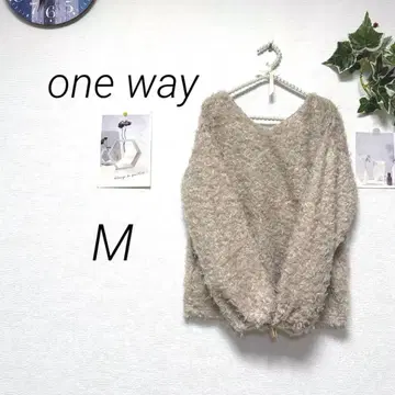 10130-1 원웨이 one way 복슬복슬 니트 M 미사용