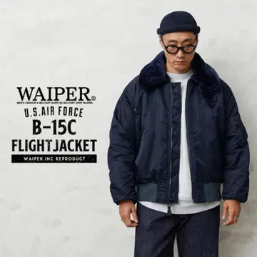 WAIPER B-15C 플라이트 재킷 네이비