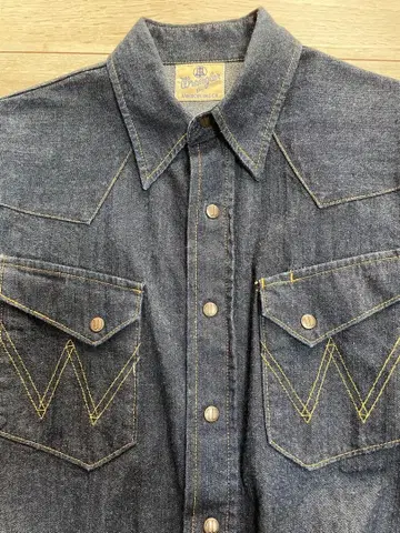 랭글러 데님 셔츠 s 사이즈