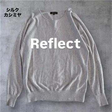 [ 새상품급 ] 리플렉트 실크 캐시미어 혼방 V넥 울 니트 풀오버
