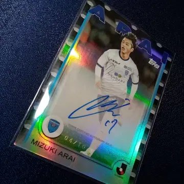 요코하마 FC 2025 topps 아라이 미즈키 친필 10장 한정판