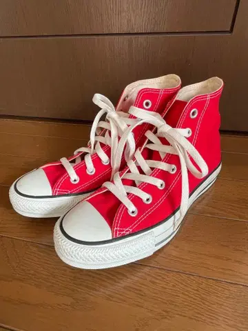 CONVERSE 하이컷 스니커즈 24.5cm 레드
