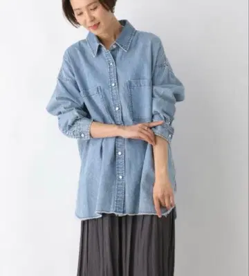 LEPSIM 모듬 BIG 데님 셔츠