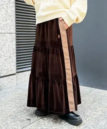 CPCM [ U.S. POLO ASSN. ] 캉캉 스커트 브라운