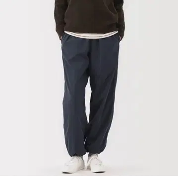 시착만 한 상품 무인양품 방풍 속기모 이지 팬츠 다크 네이비 L