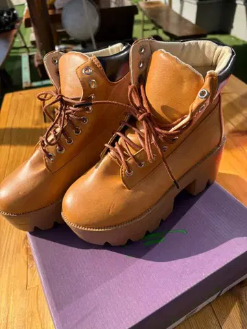 제프리 캠벨풍 통굽 하이컷 부츠 23.0~23.5