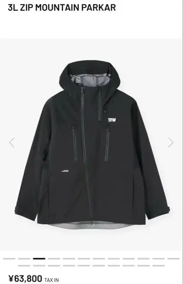 TFW49 3L ZIP 마운틴 파카 블랙 사이즈 L