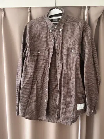 ciatre 체크 무늬 긴팔 셔츠