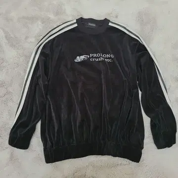 MAISON SPECIAL 벨로아 블랙 트레이닝복