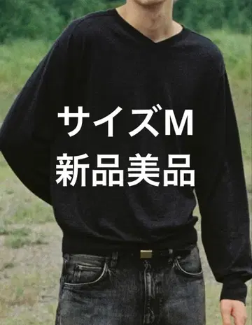 lidnm W/Si/Ca 18G V넥 니트 M 사이즈