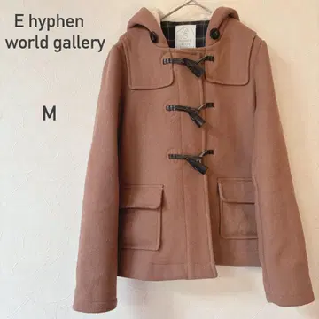 [하이픈월드 갤러리] 더플 코트 브라운 체크 통학 M