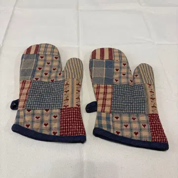 미사용품 컨트리 패치워크 미튼 Lonlo