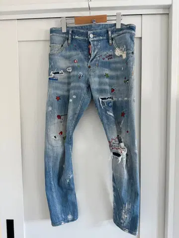 D Squared2 페인트 데님 42